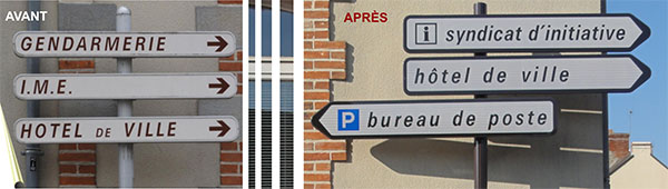Bain de Bretagne réceptionne ses premiers panneaux de signalisation